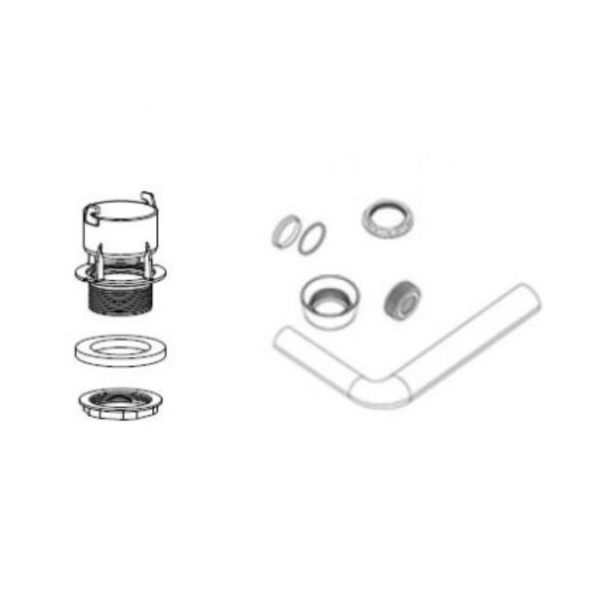 Kit Drain Pipe OLI Chrome