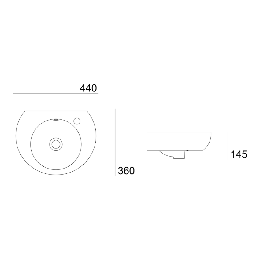 Lavatório Valadares Lava mãos Vénus Esquerda - 18862002