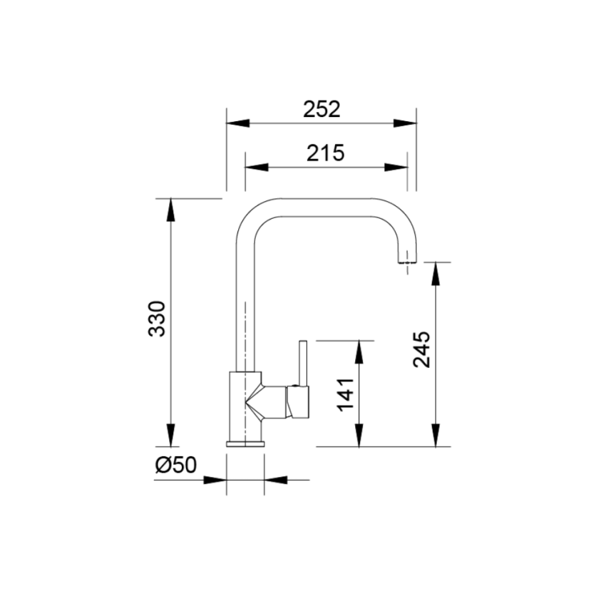 Monocommande évier RODI LINE MN 820 cr