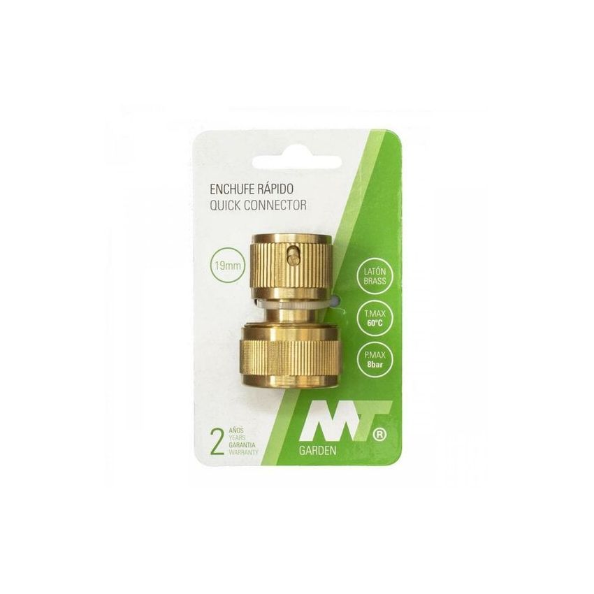 MT GARDEN Brass Hose Connector 15mm