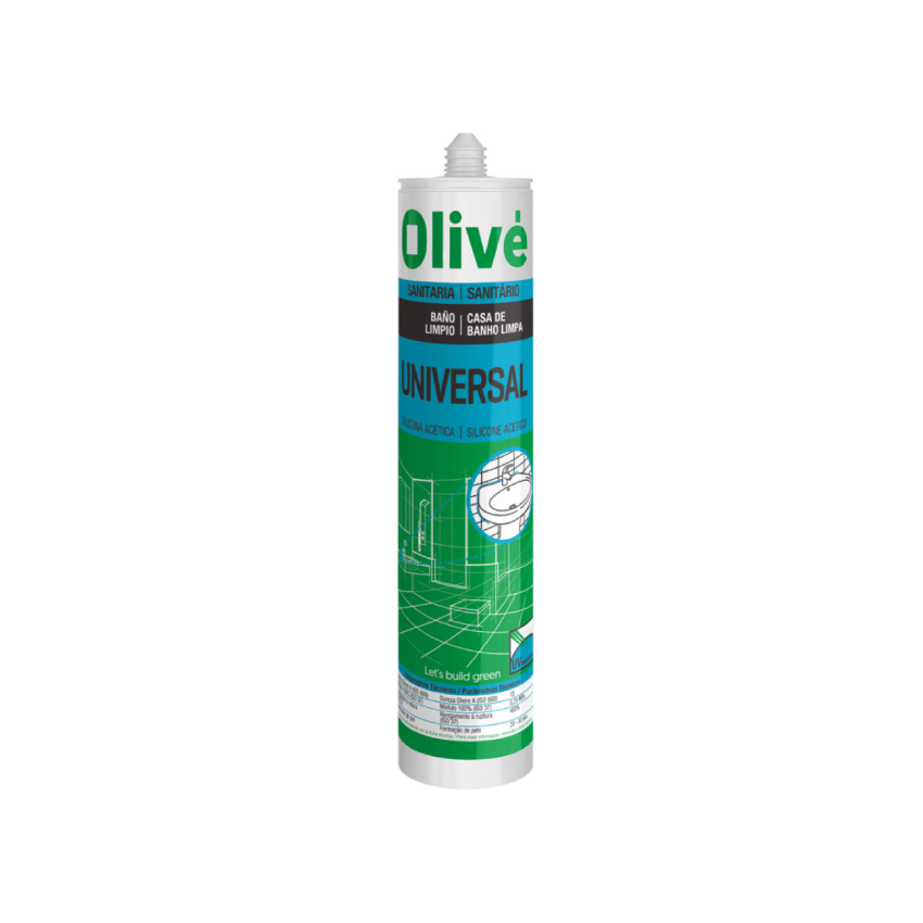 Acetic Silicone OLIVÉ UNIVERSAL white 280ml