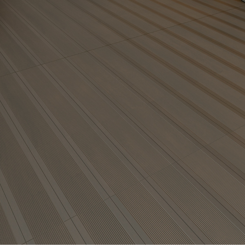 Pavimento Cerâmico 15×120 RECER Tek Deck Dark Brown Retificado Natural