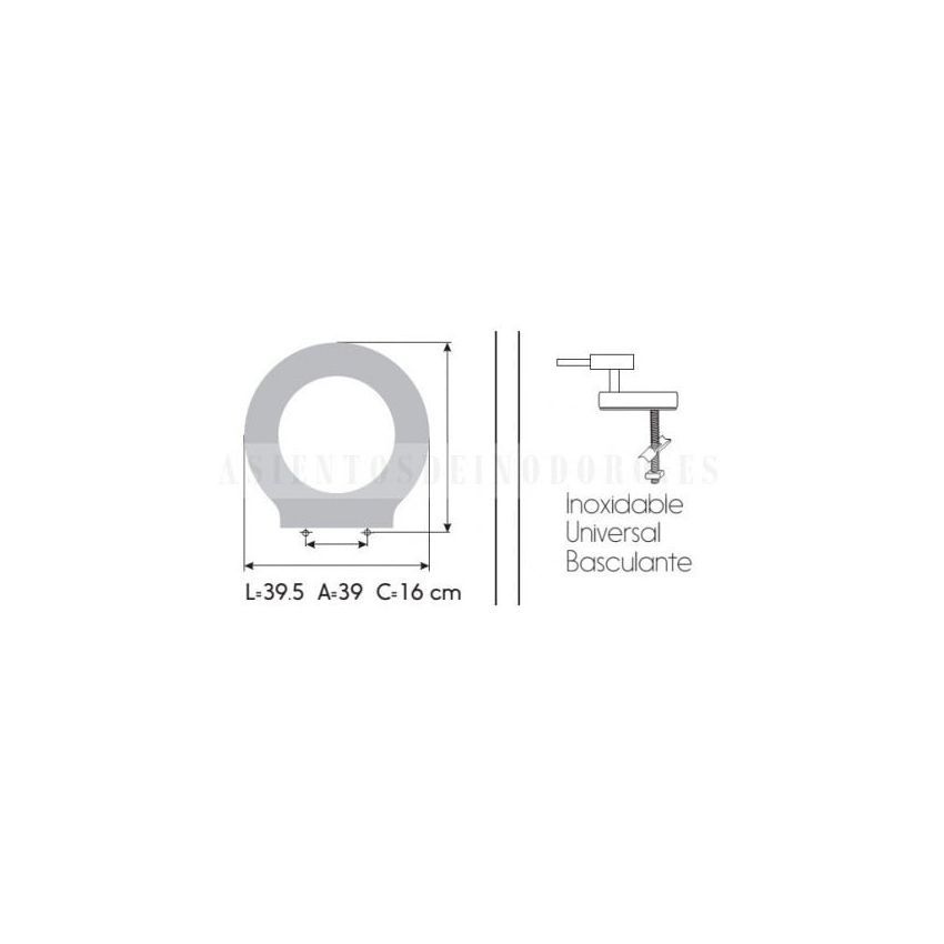 Toilet Seat Thermoset REFLEX white