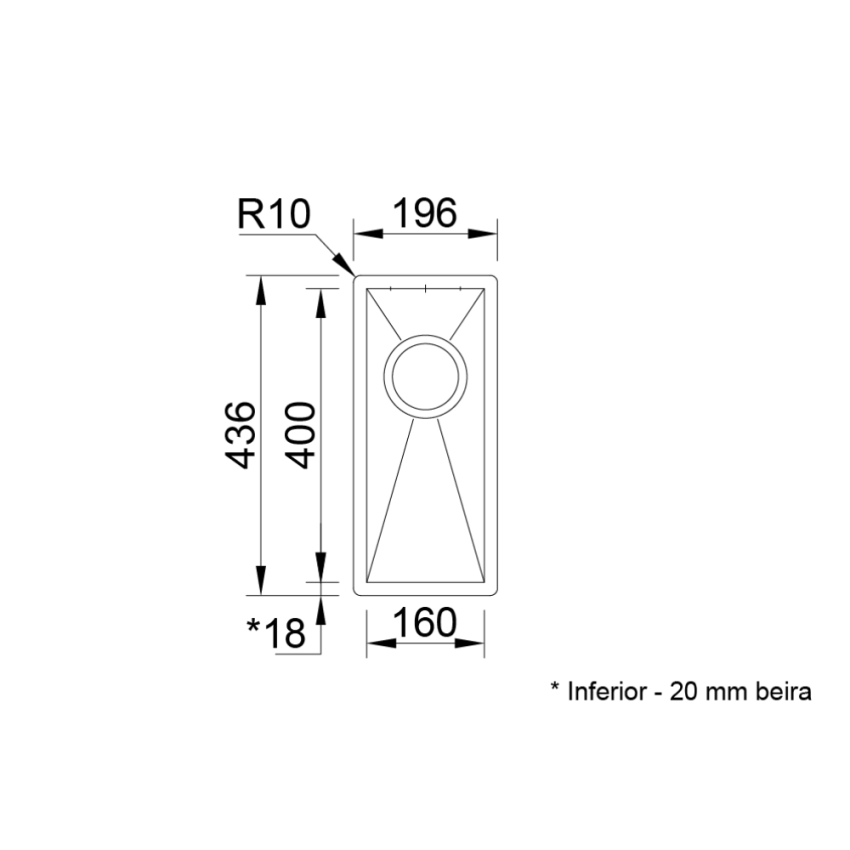 Lava-louça RODI Box Line 16 Escovado IN