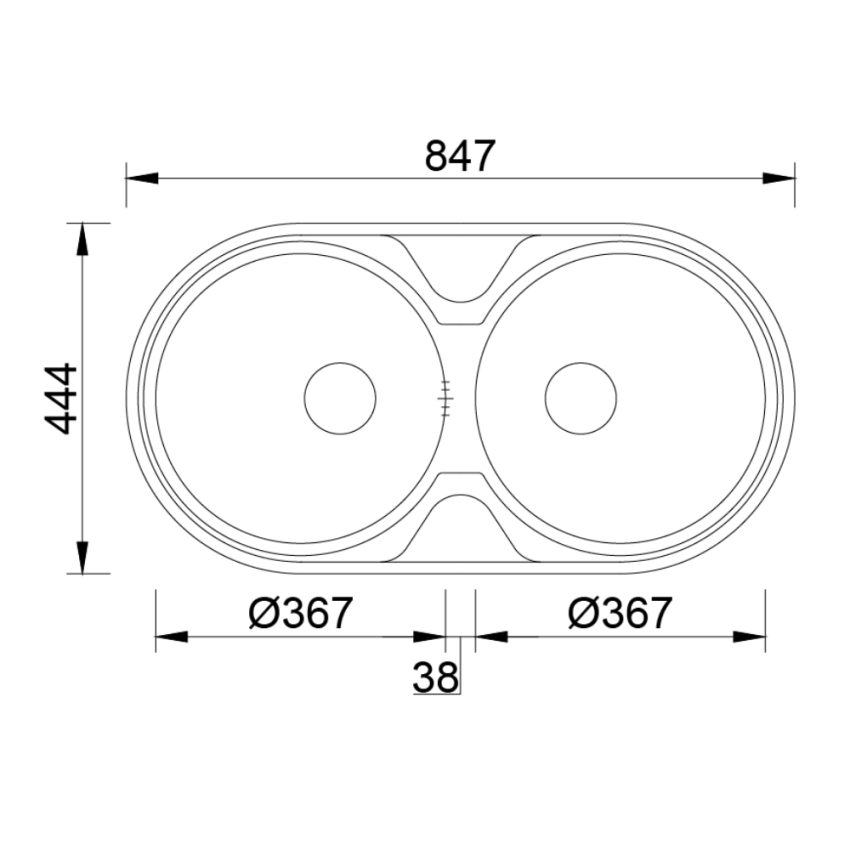 RODI DUETO INOX Sink (polished) - 847x444
