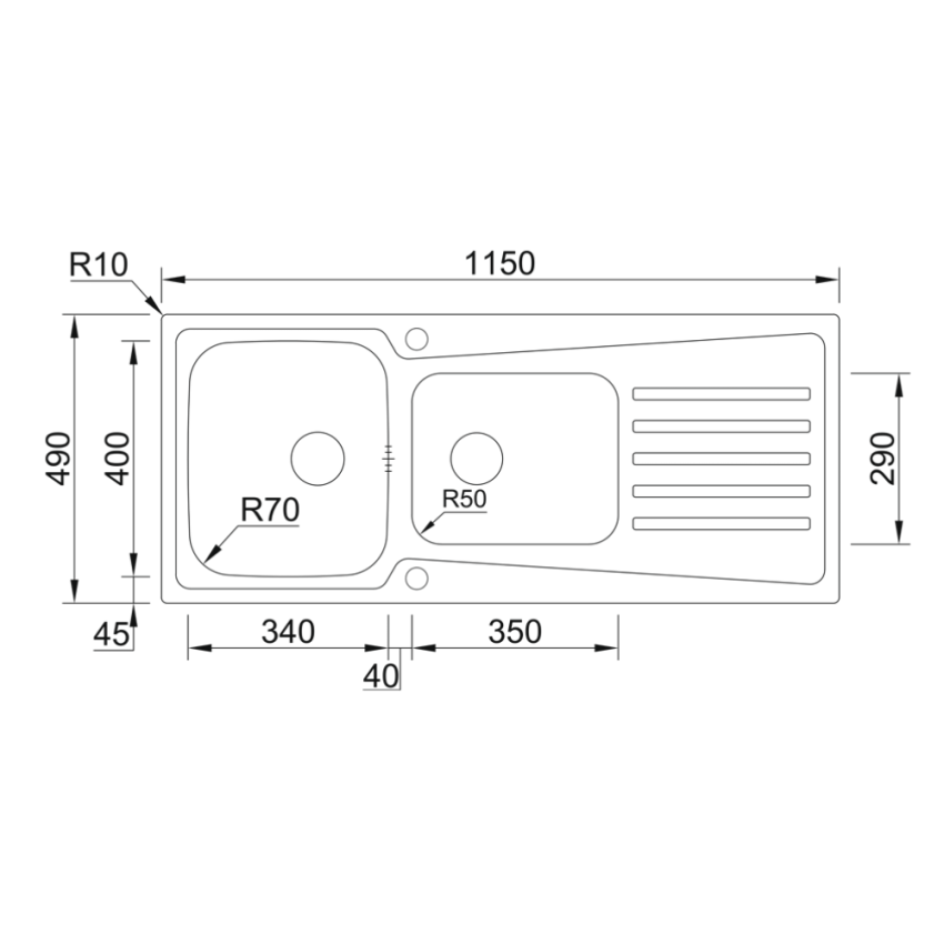 Lava-louça RODI Evolution 116 Polido IT