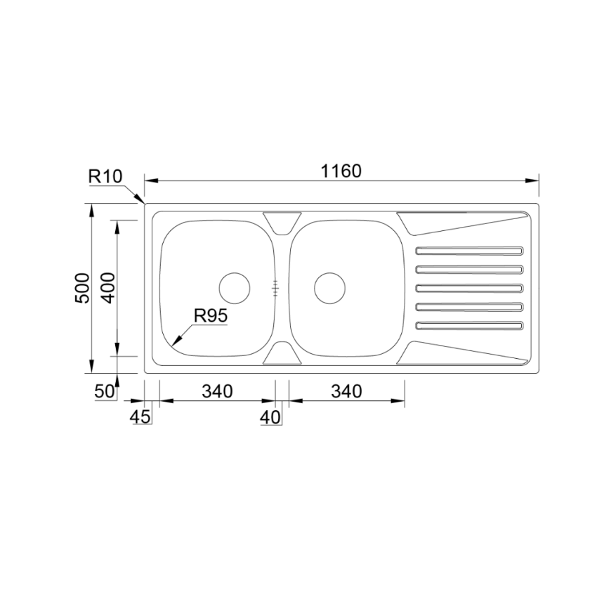Lava-louça RODI Keran 116 Polido EN
