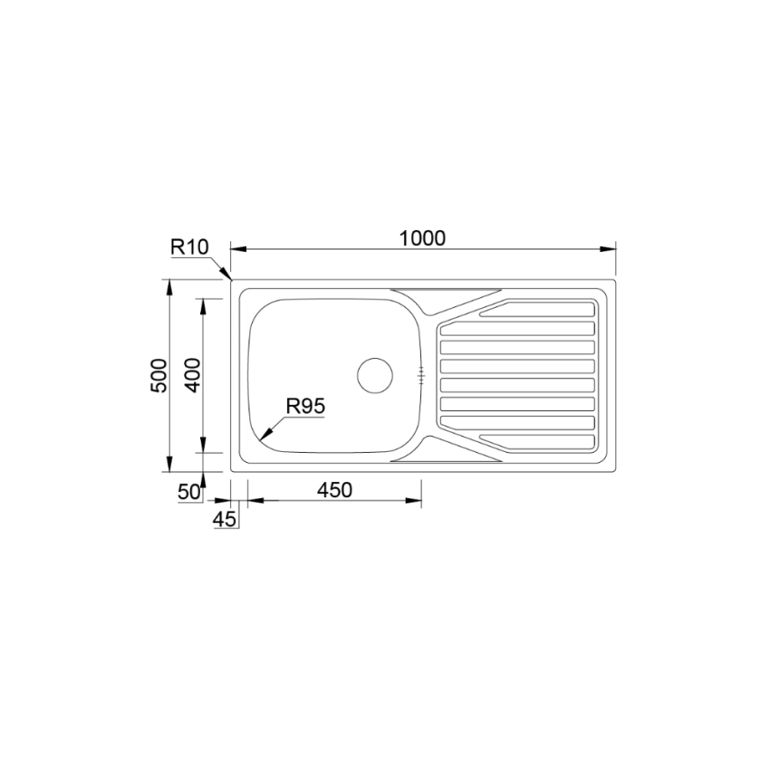 Lava-Louça RODI OKIO LINE 104 Polido EN