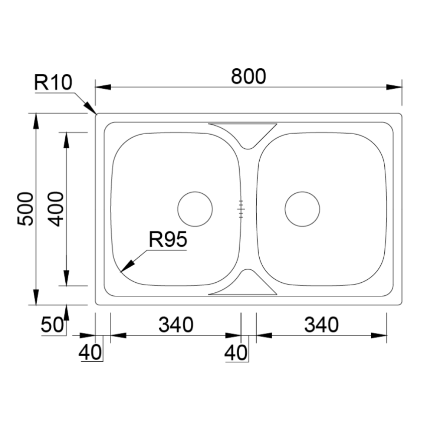 Lava-louça RODI Okio Line 80 BB Polido EN