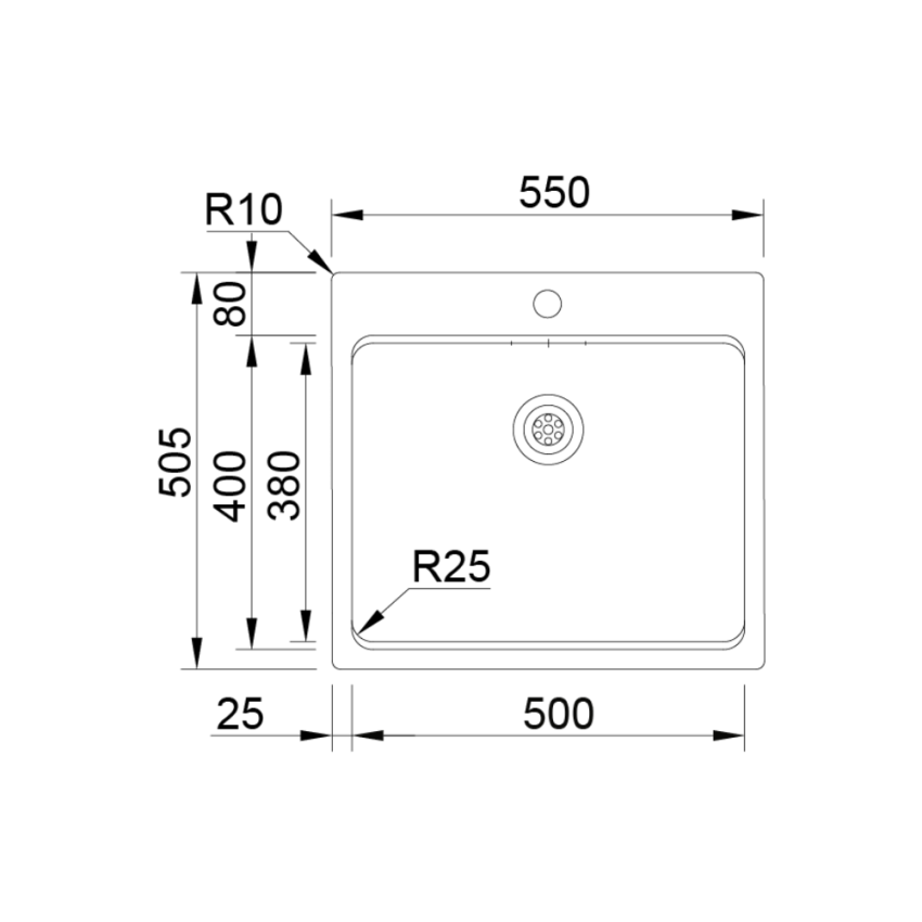Lava-louça RODI Una 57 Polido IT