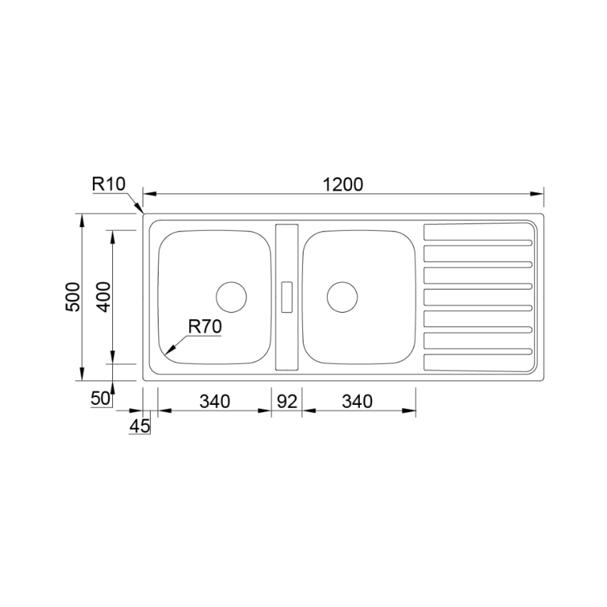 Lava-louça RODI Urban 120 Polido EN