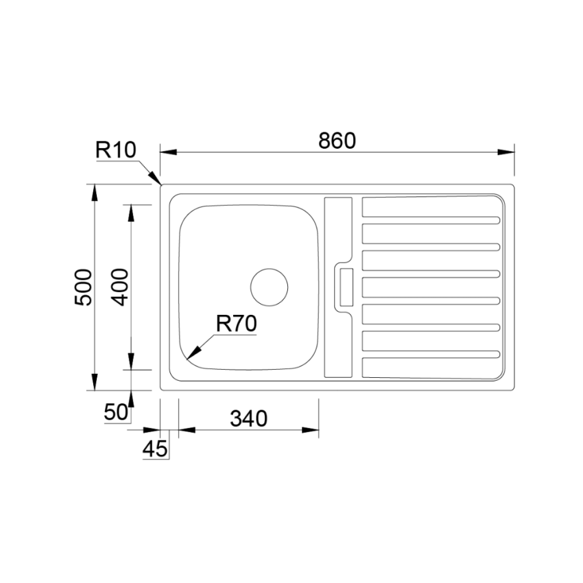 Lava-louça RODI Urban 86 Polido EN
