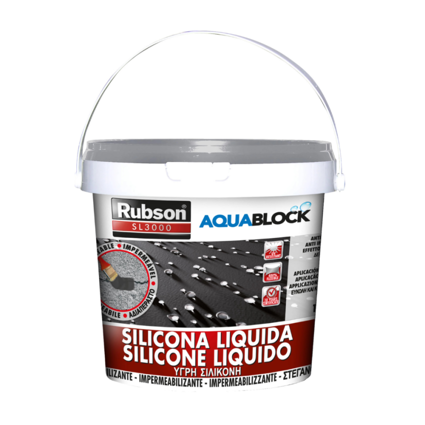 Silicona Líquida RUBSON GRIS AQUABLOCK 25Kg