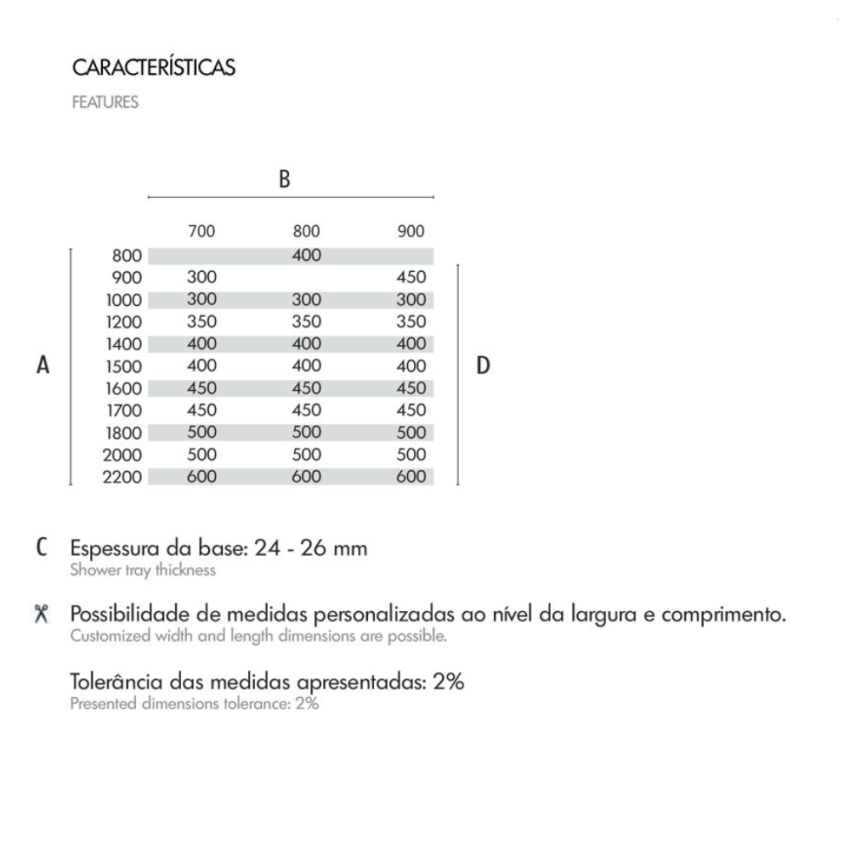 Stone Resin Shower Base 100x70 white