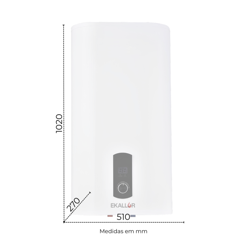 Termoacumulador 80L EKALLOR SLIM TE