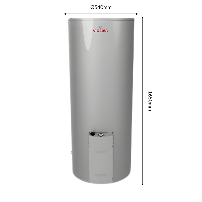 Electric Water Heater VIDEIRA Euro92 stainless steel 2205 150L V.S.