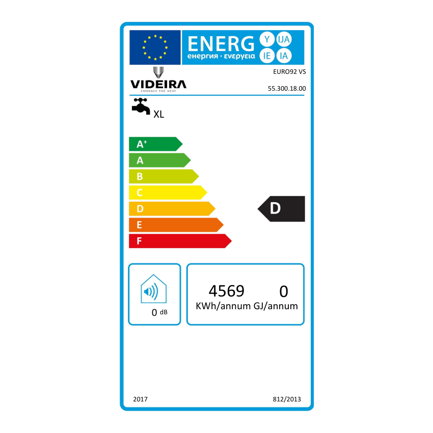 Electric Water Heater VIDEIRA stainless steel 2205 300L V.S.