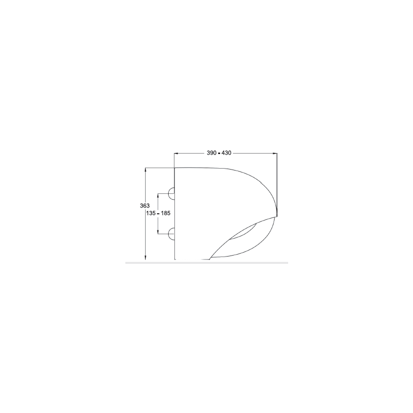 Sanitary Thermoset Seat KAPA white