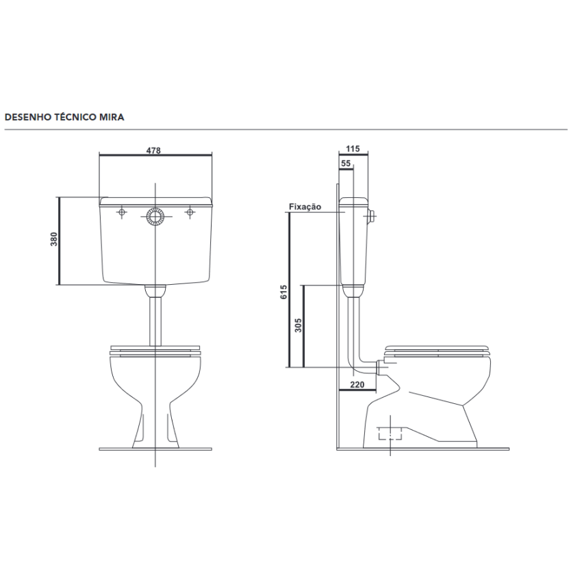 Toilet SANIJATO Mira Br.