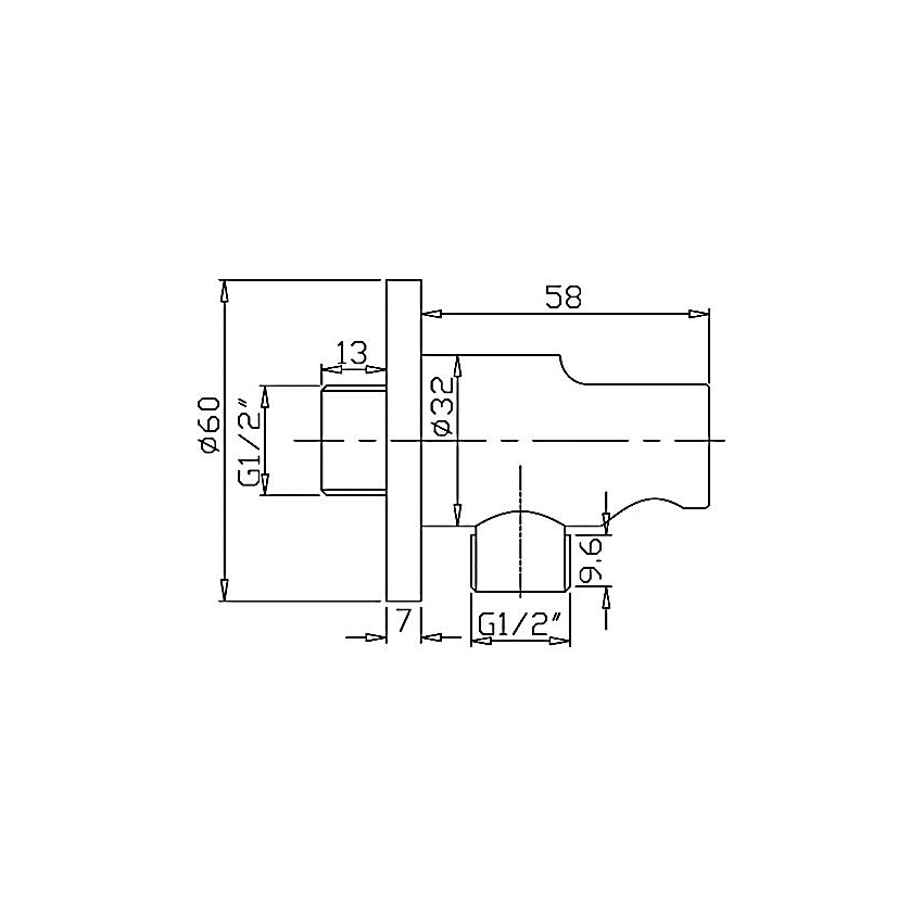 Suporte de Chuveiro GALAXI com Saída de Água
