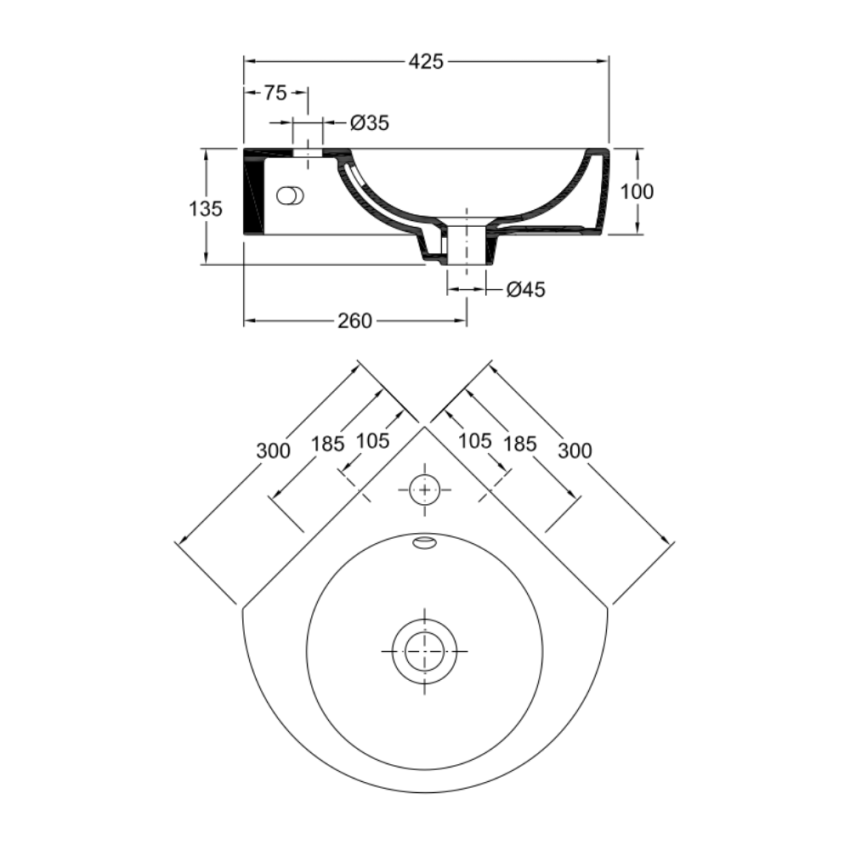 Lavatório Valadares Ceuta - 18801002C