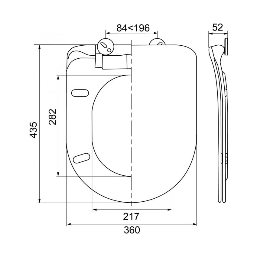 Tampa de Sanita com Queda Amortecida Termoduro WIRQUIN NAUTILUS